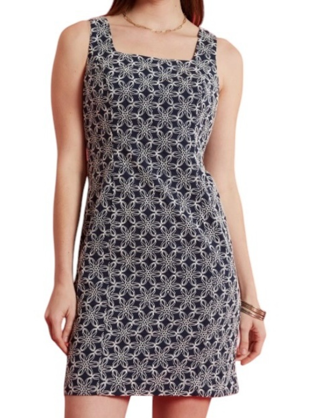 Tyler Boe Size 12 Pamela Embroidered Shift Dress LIKE NEW